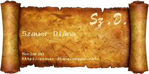 Szauer Diána névjegykártya